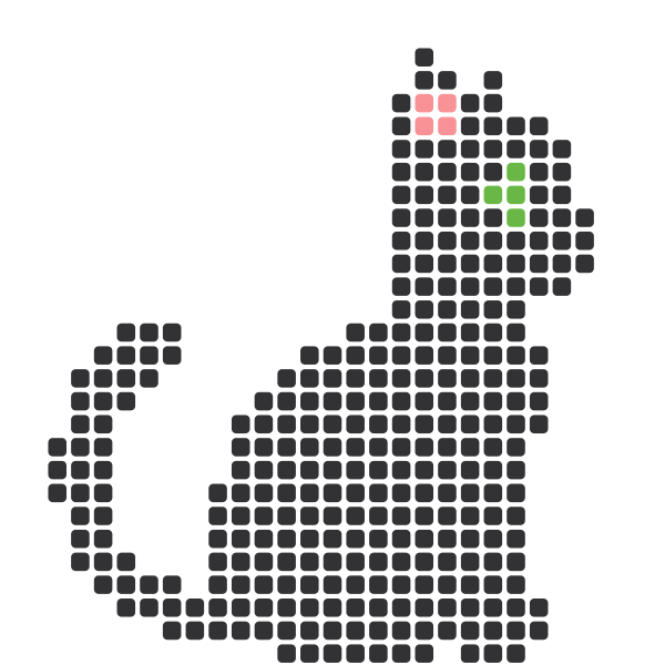 Black Cat Perler Bead Pattern perler bead pattern — 29×29, 317 beads