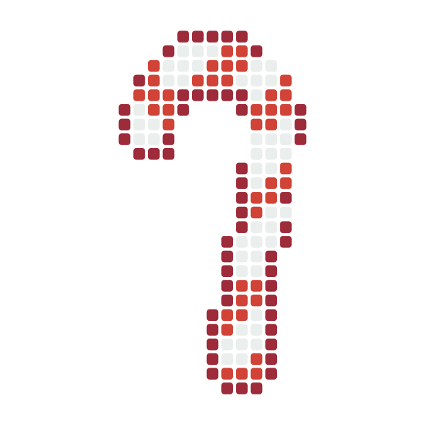Candy Cane Perler Bead Pattern perler bead pattern — 29×29, 144 beads