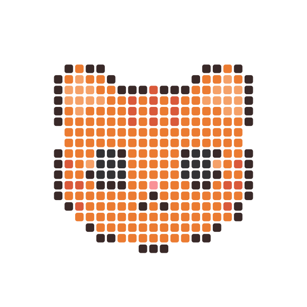 Cute Cat Face Perler Bead Pattern perler bead pattern — 29×29, 285 beads