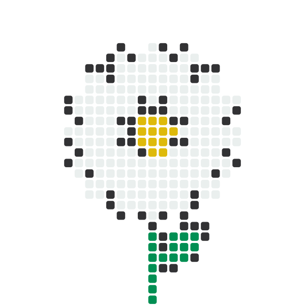 Daisy Perler Bead Pattern perler bead pattern — 29×29, 248 beads