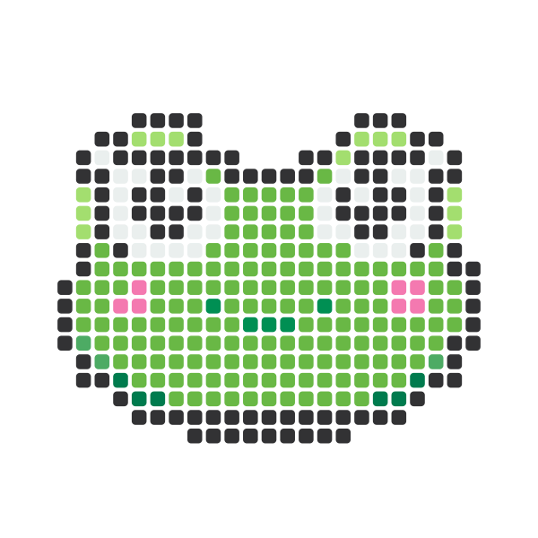 Green Frog Perler Bead Pattern perler bead pattern — 29×29, 339 beads