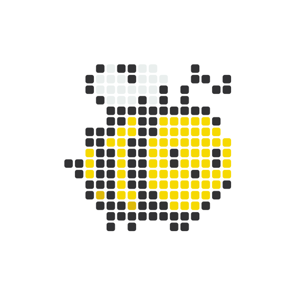 Honey Bee Perler Bead Pattern perler bead pattern — 29×29, 181 beads