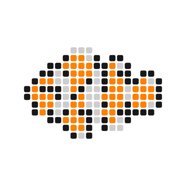 Clownfish Pony Bead Pattern perler bead pattern — 24×24, 142 beads