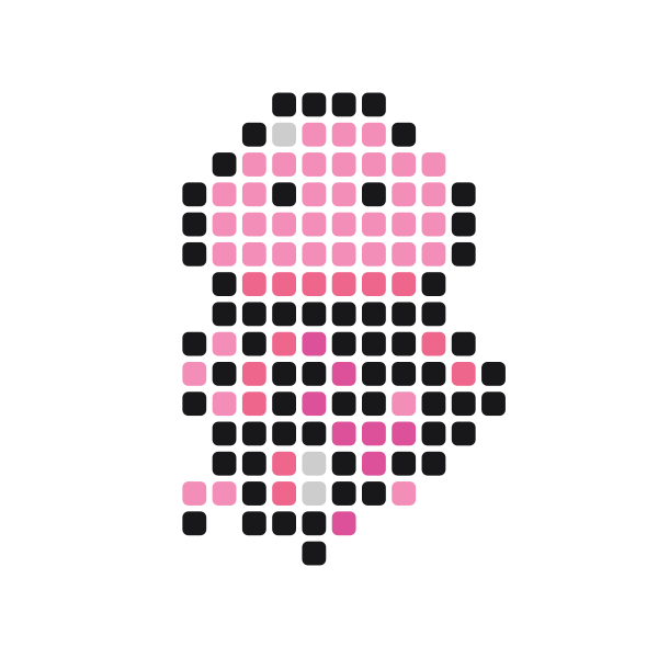 Jellyfish Pony Bead Pattern perler bead pattern — 22×22, 127 beads