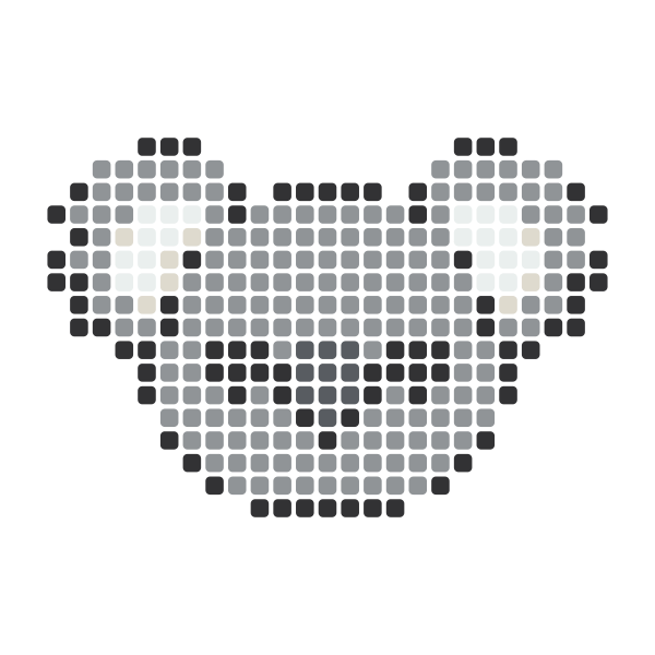 Koala Perler Bead Pattern perler bead pattern — 29×29, 297 beads