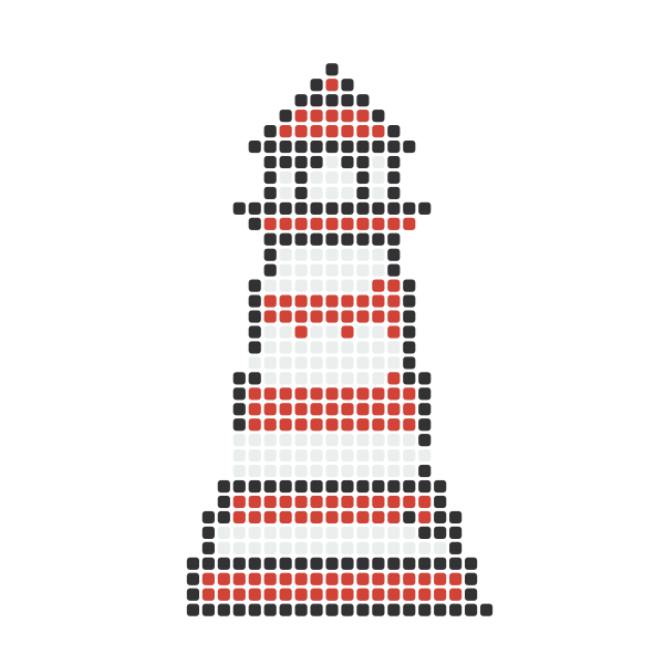 Lighthouse Perler Bead Pattern perler bead pattern — 43×43, 429 beads