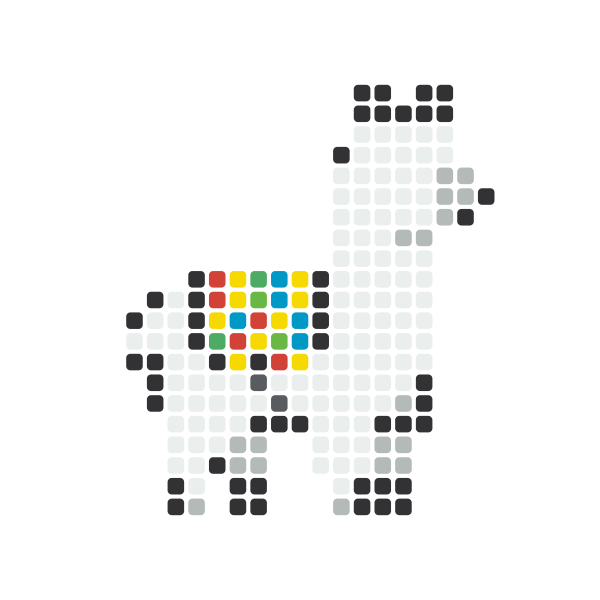 Llama Perler Bead Pattern perler bead pattern chart — 29×29 grid, 200 beads, 9 colors