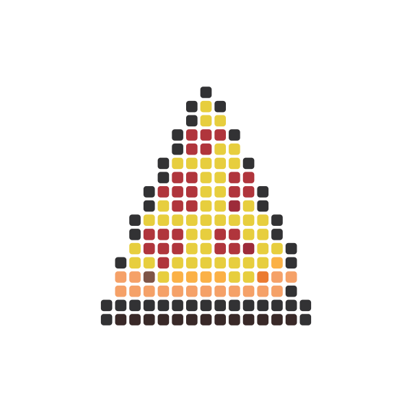 Pizza Slice Perler Bead Pattern perler bead pattern — 29×29, 152 beads