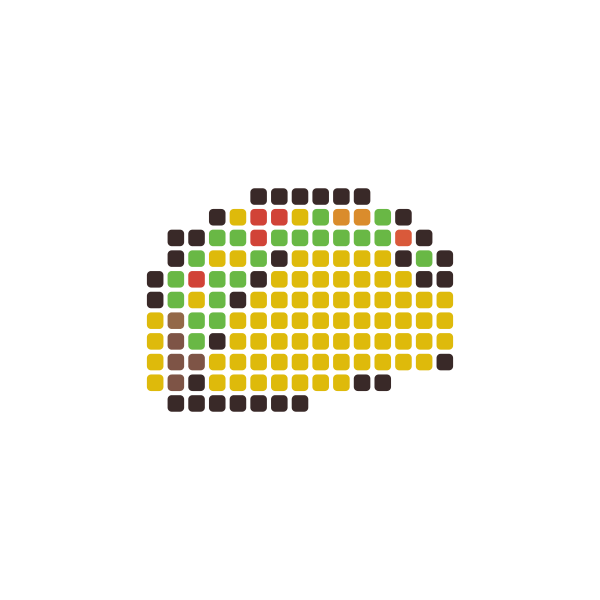 Taco Perler Bead Pattern perler bead pattern — 29×29, 137 beads